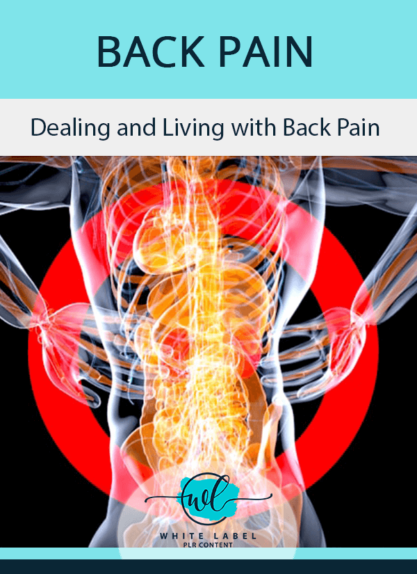 Back Pain PLR Content - report and Graphics