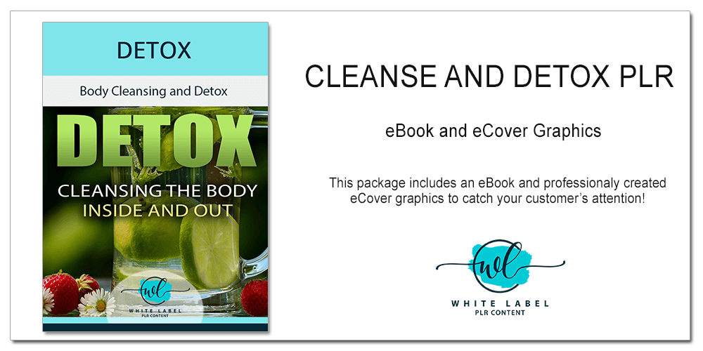 Cleanse and Detox PLR eBook eCover Graphics