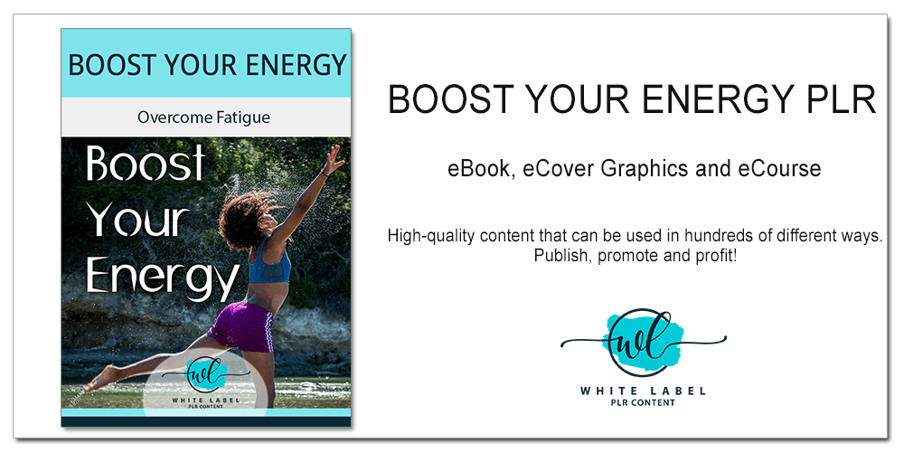 Boost Your Energy PLR eBook and eCourse