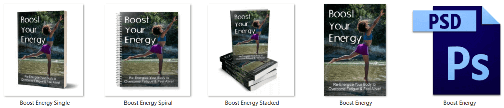 Boost Your Energy PLR eCover Graphics