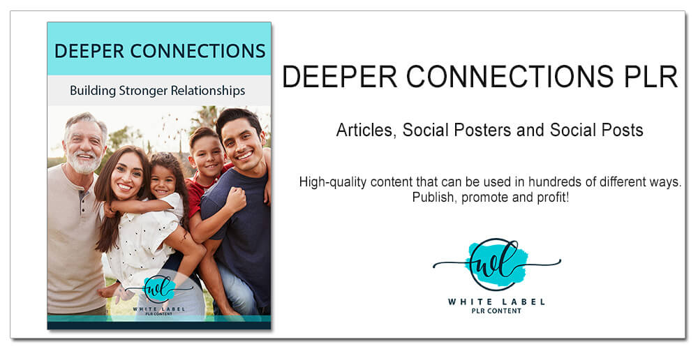 Deeper Connections PLR Stronger Relationships Main Graphic