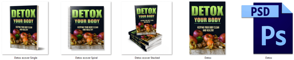 Body Detox PLR eBook Cover Graphics