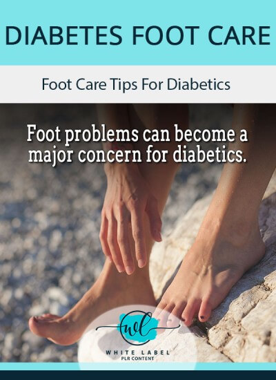 Diabetes Foot Care PLR Articles pack