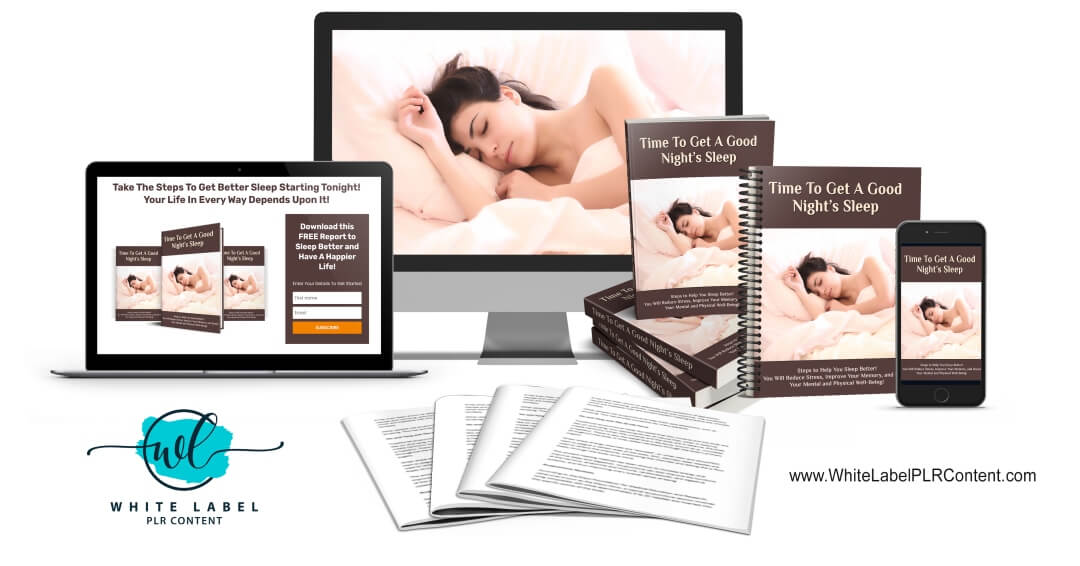 Get Better Sleep PLR Content